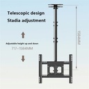 SUPPORT TV 32" to 75"  PLAFONNIER TELESCOPIQUE ADJUSTABLE 717mm TO 1584mm T560-15