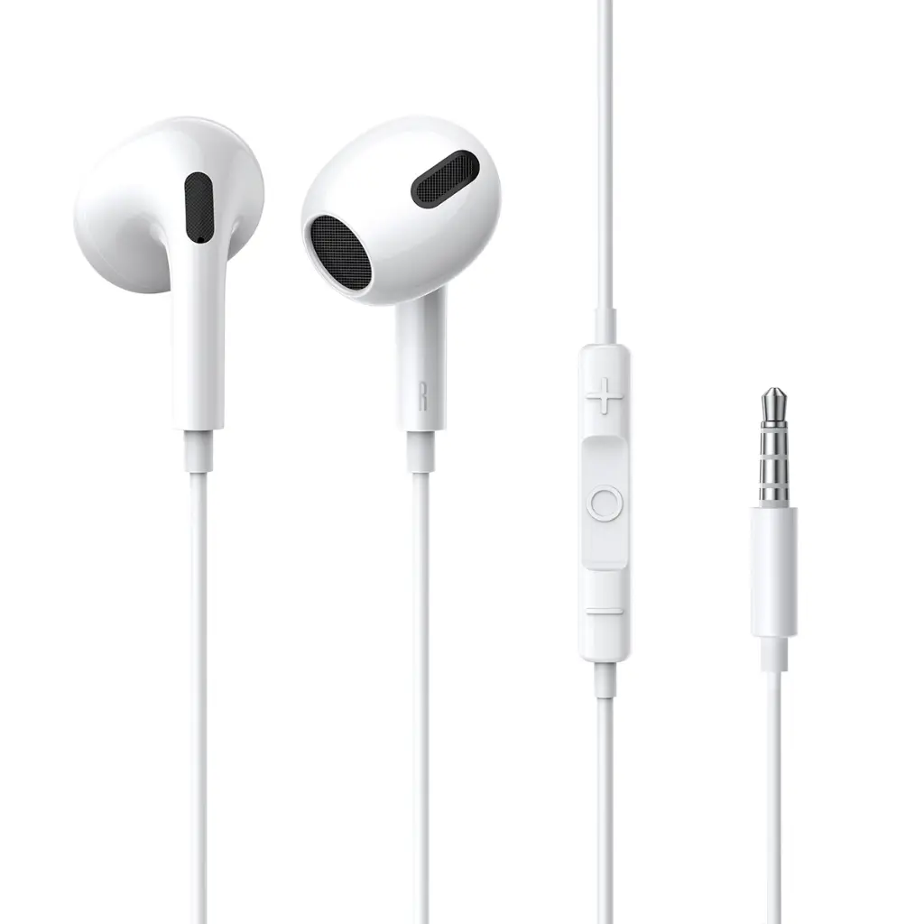 Baseus Encok H17 3.5mm minijack wired headphones white