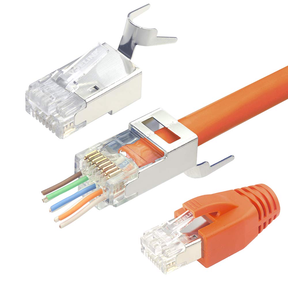 CONNECTEUR RJ45 FTP 6A/7 AVEC GUIDE NA211A G