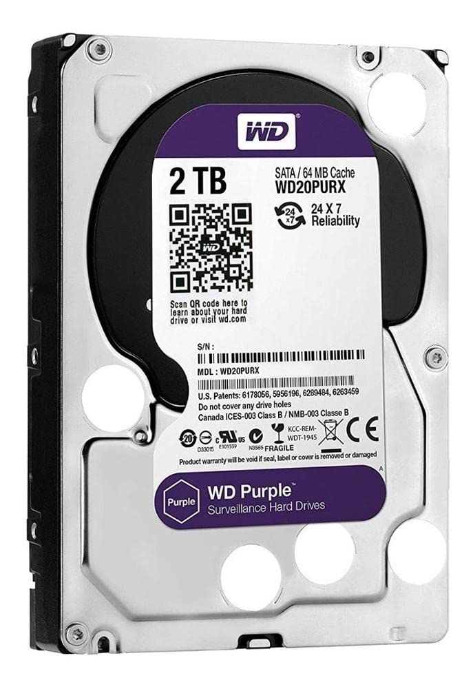 DISQUE DUR SURVEILLANCE HARD DRIVE HDD 2TB WD PURPLE