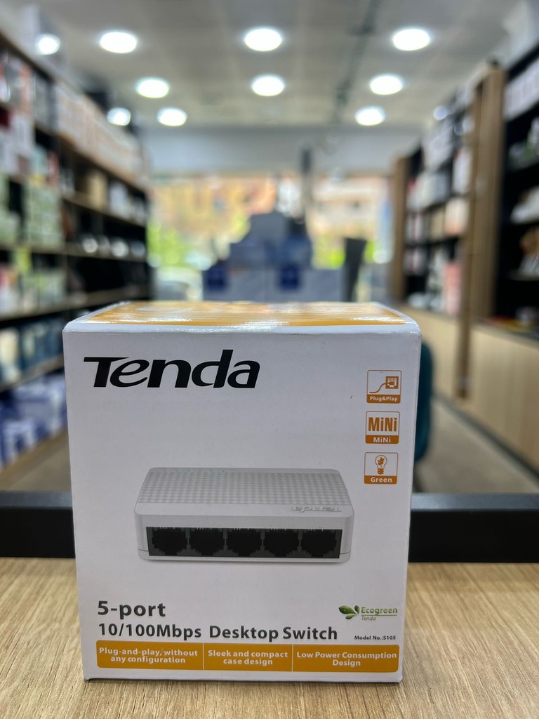 S108V8.0 Switch Tenda 8 Ports 10/100 non manageable,Desktop
