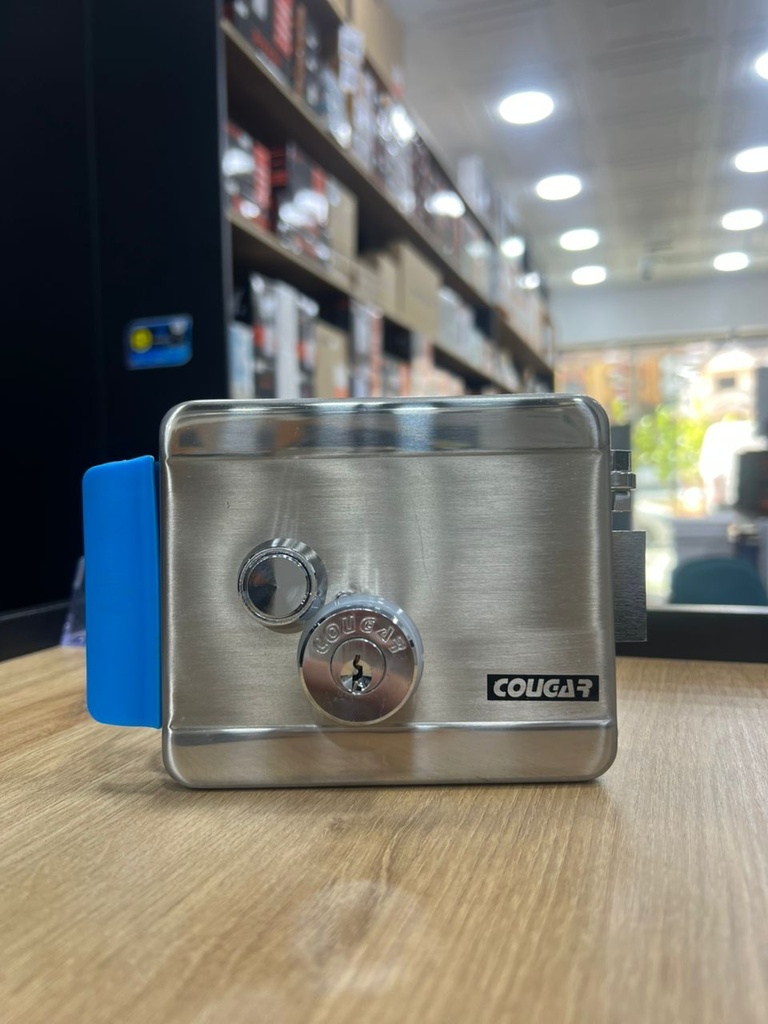 SERRURE ELECTRIQUE EN INOX 3 CLEFS COUGAR