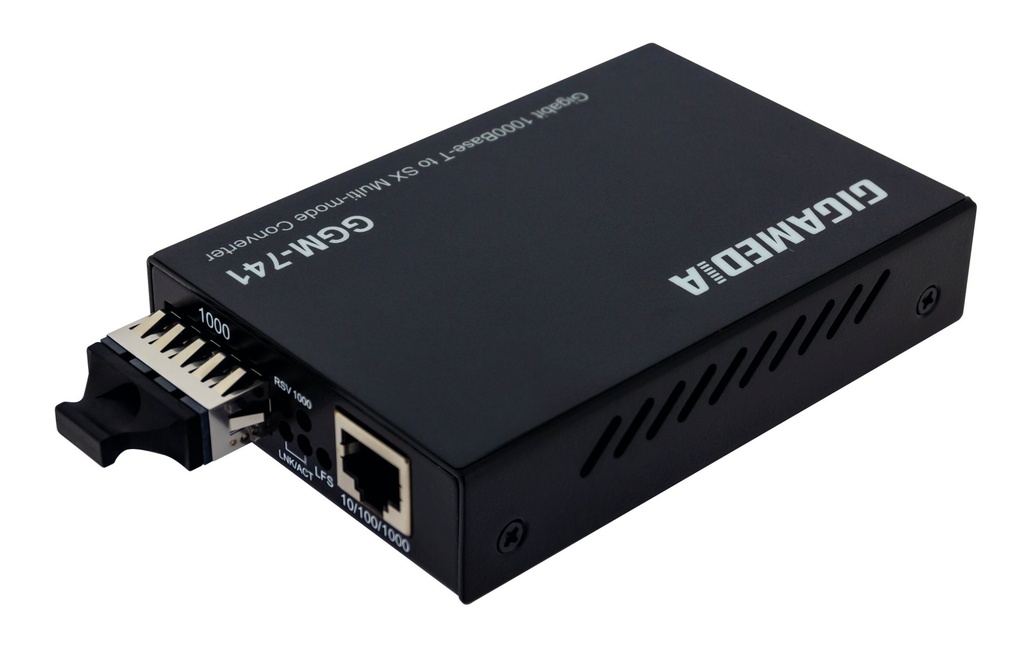 Convertisseur Fibre Optique SM/SC Duplex 10/100/1000Mbps