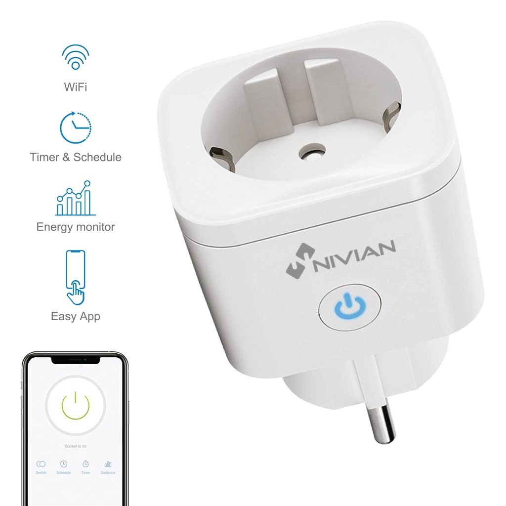 NIVIAN PRISE SMART HOME WIFI PLUG