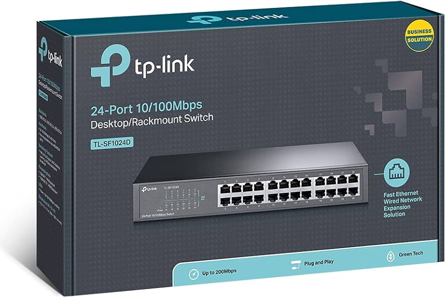 Switch 24 Ports 10/100 Rack Desktop TP-Link TL SF-1024D