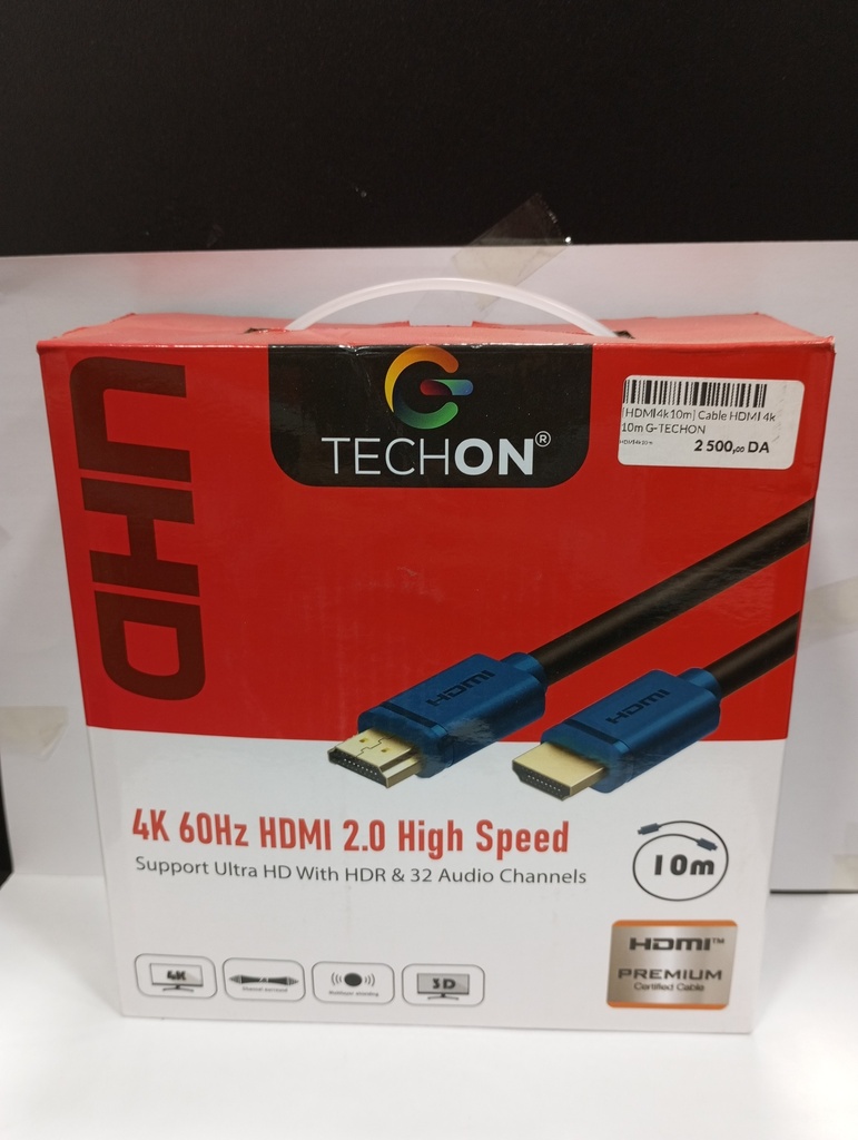 Cable HDMI 4k 10m G-TECHON