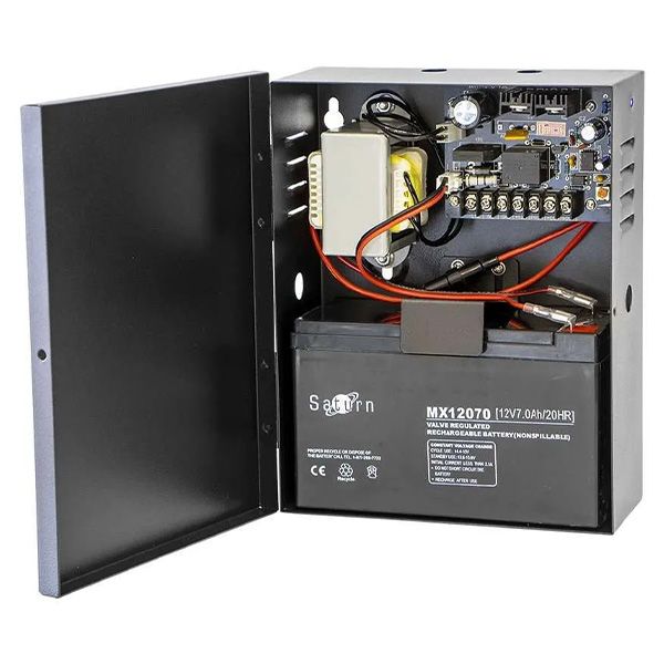 Alimentation secourue 12V 3A livré avec batterie.