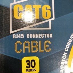 Cable réseau Vnzane ( Certifié ) CAT6 UTP 30M Conductor: 8*7-0.15mm CCA Insulation: 0.98+0.02mm HDPE OD: 6.0+0.2mm PVC (MODEL: VN-N601) (lm)