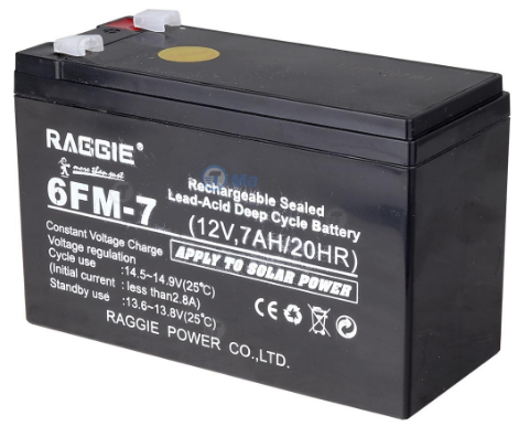BATTERIE 12V 7AH RAGGIE (SOLAIRE POWER)