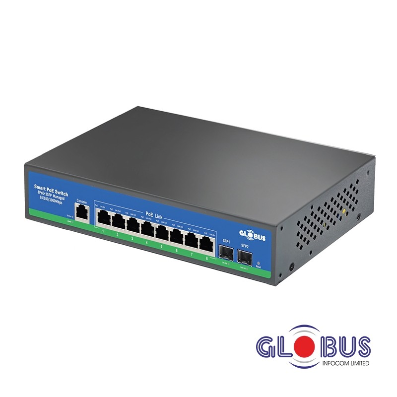 [ECM_SW_POE 8P+1GE+1SFP] SWITCH 08P GIGABIT 8POE 120w 1PxGIGA UPLIK+1SFP  ECM