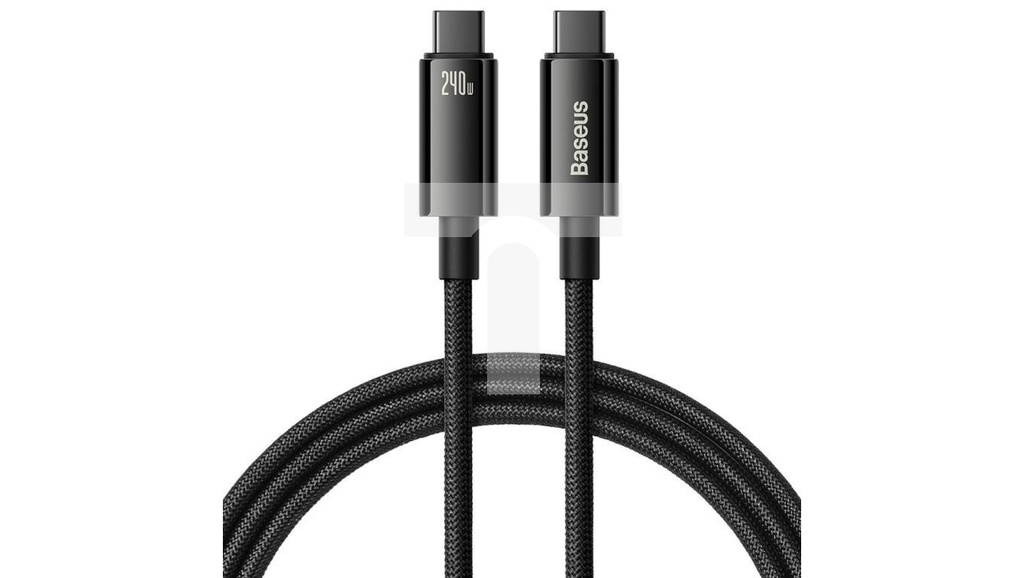 [240W] Baseus CAWJ040001 USB-C - USB-C cable 240W 480Mb/s 1m-black