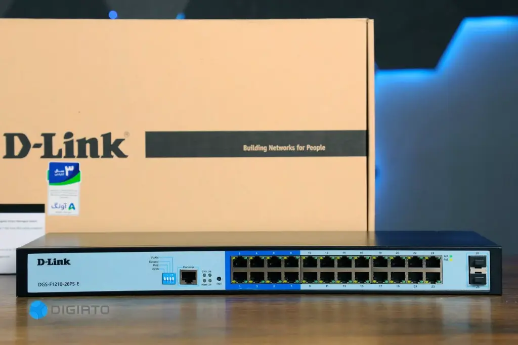 [DGS-F1210-26PS] SWITCH 24P GIGABIT POE+250W L2 2SFP D-LINK DGS-F1210-26PS