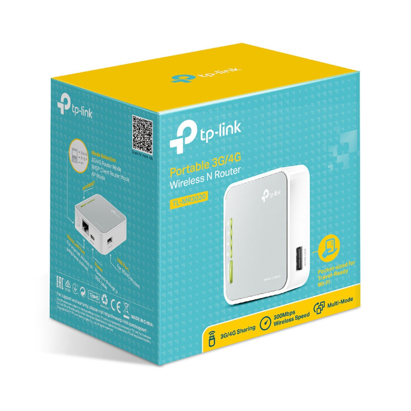 [TL-MR3020] Routeur portable 3G/4G WiFi N (pour clé 3G/4G)