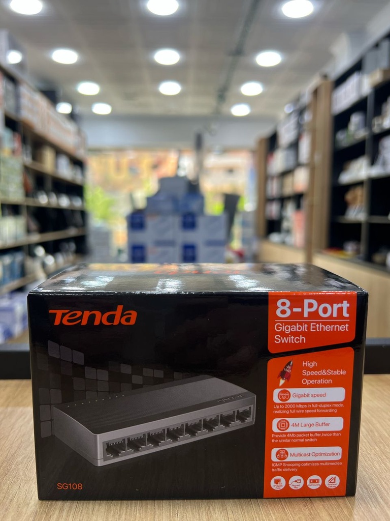 [TEN-SG108] SG108 Switch Tenda 8 Ports Giga 10/100/1000 non manageable 