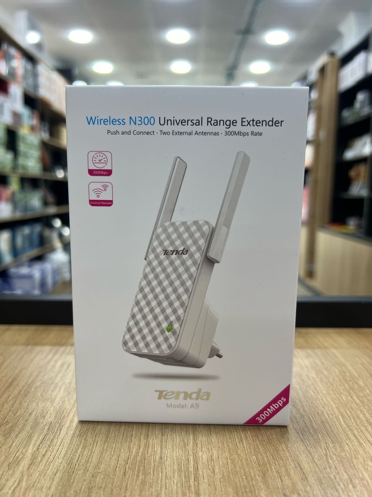 [TEN-A9] Tenda Repeteur Wifi A9, N300, Antennes 3dBi