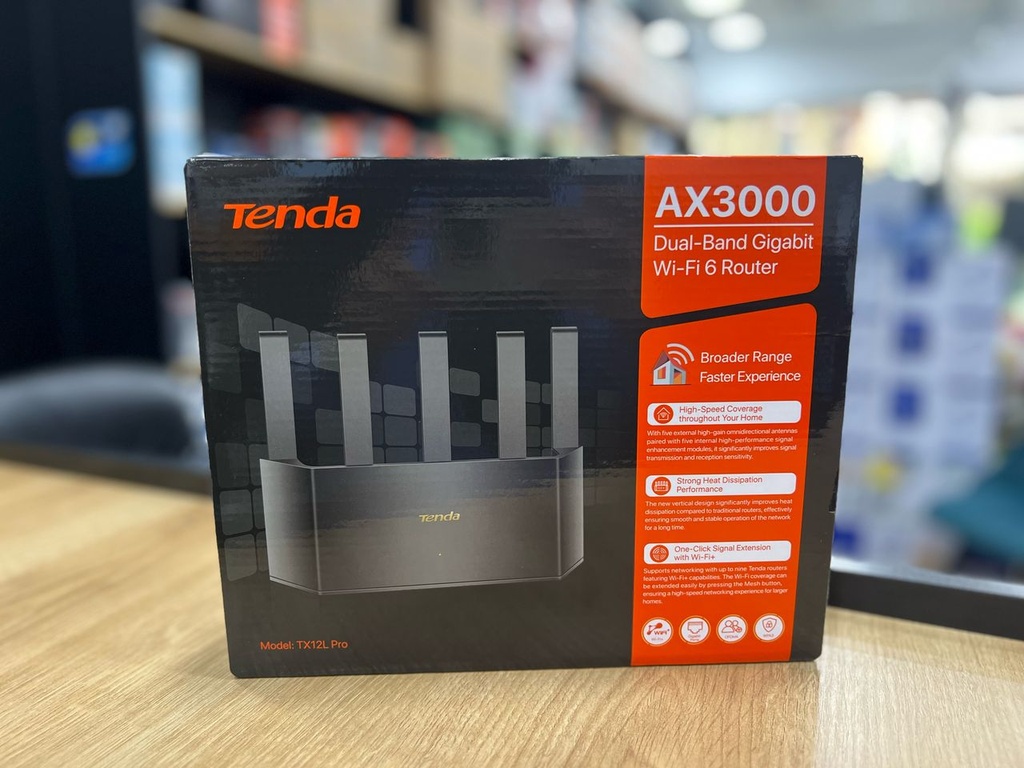 [TX12L PRO] Router Tenda TX12L PRO Wi-Fi 6 AX3000 Gigabit double bande