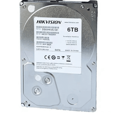 [HDD6TB-HIK] Disque Dur 6TB HIKVISION dédié a la surveillance 