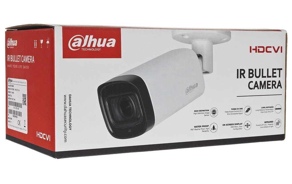 [DH-HAC-HFW1801RP-Z-A-METAL] Camera Dahua HDCVI Bullet 8MP ZOOM DH-HAC-HFW1801RP-Z-A METAL