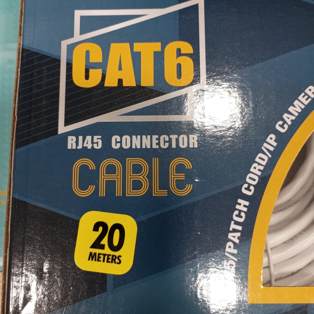 [UTPVNZ20M] Cable réseau Vnzane ( Certifié ) CAT6 UTP 20M Conductor: 8*7*0.15mm CCA Insulation: 0.98+0.02mm HDPE OD