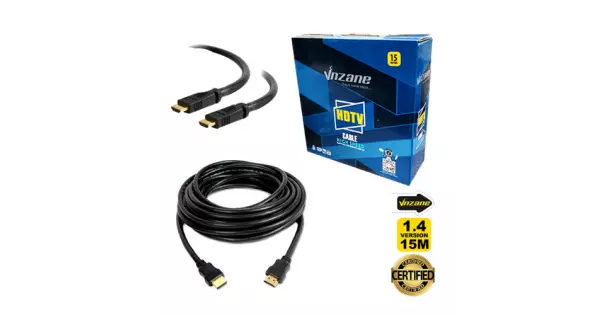 [VN-H835-15] Cable HDMI Vnzane ( Certifié ) 15M Cuivre V1.4 Red (Model VN-H835) (Im)