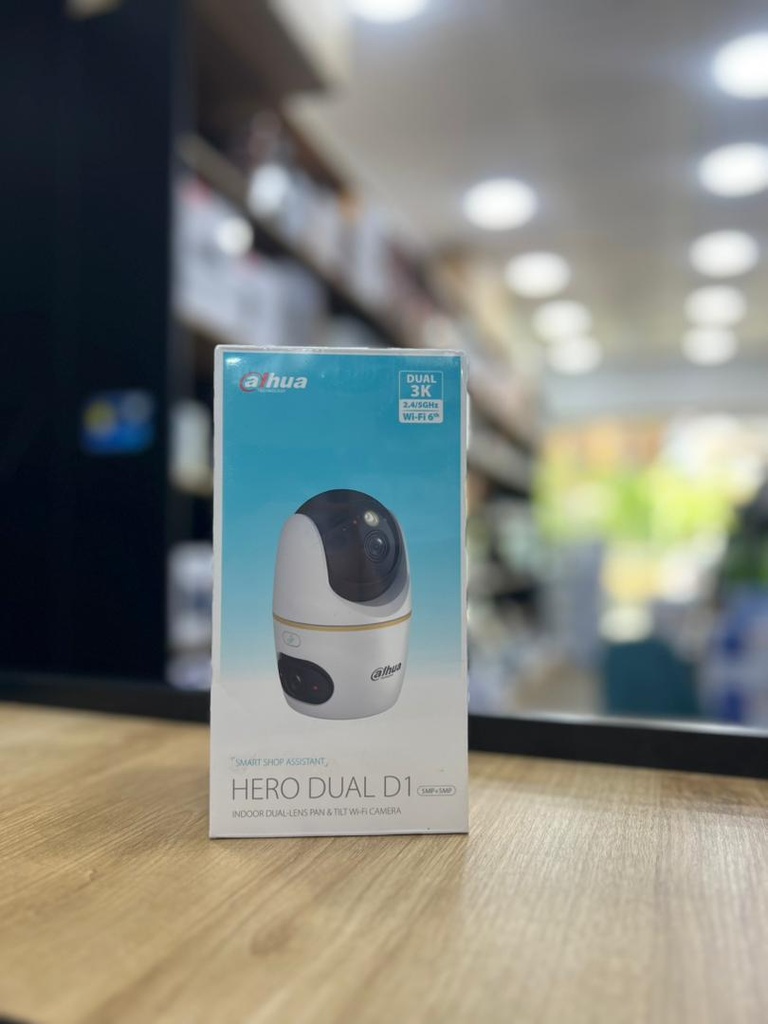 [DH-H5D-5F] Caméra Dahua Wi-Fi Intérieure à double objectif 5+5MP HERO DUAL D1 DH-H5D-5F
