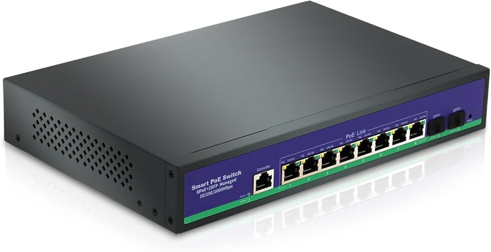 [ECM_SW_POE 8P+2GE] SWITCH SMART POE 8P 120w +2GE UPLINK ECM 