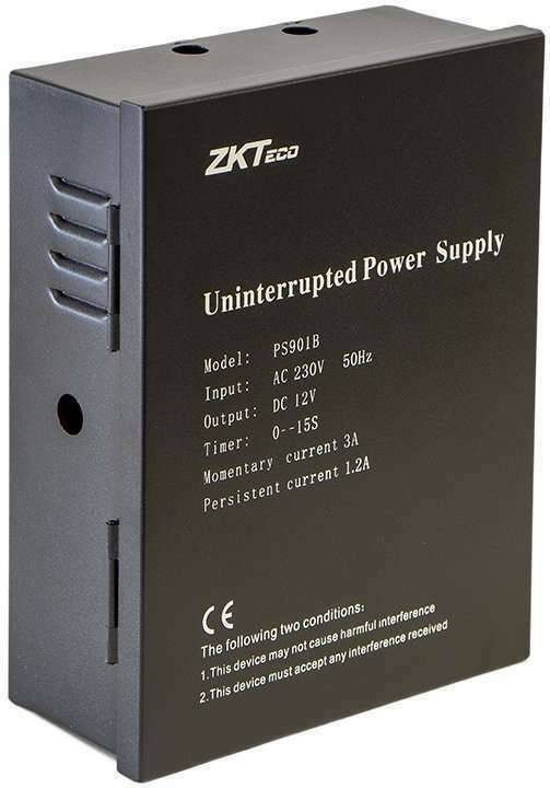 [PS901B] Alimentation Secourue 12V 3A CONTROL D'ACCES livre sans batterie NOIR